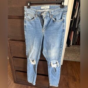 Topshop Moto Jamie Light Blue Denim